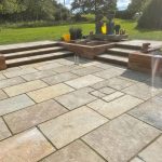 Stunning New Patio featuring high quality natural stone slabs. Essex. Get a FREE quote today on 07788 637 501