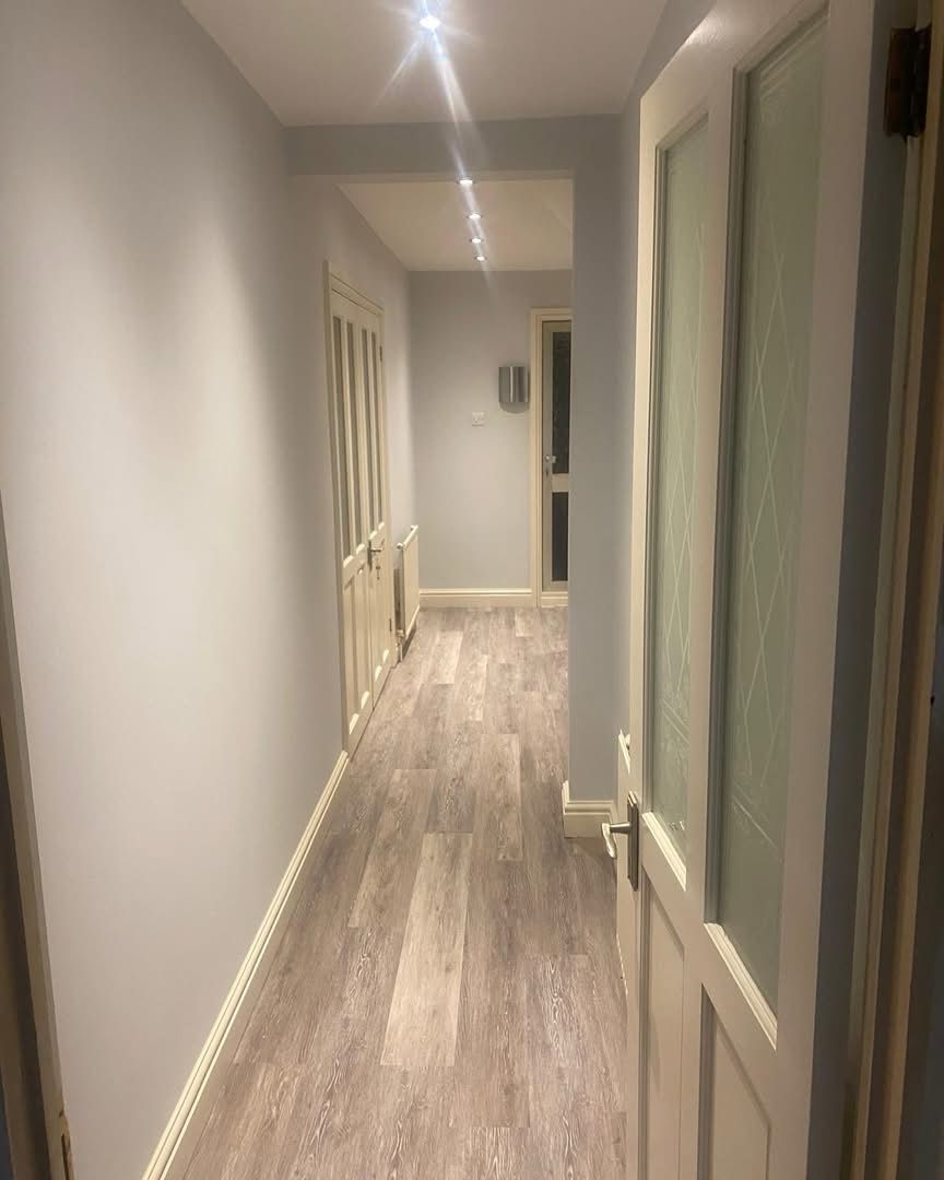 Hallway Transformation - completely refreshed and modernised hallway. Essex. Call us for a free quote on 07788 637 501
